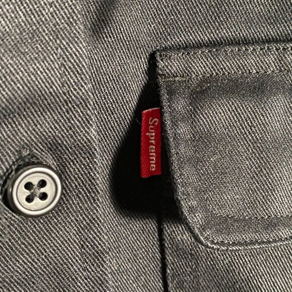 Supreme 2013 Fall/Winter Hooded Twill Shirt Size M - Picture 2 of 7